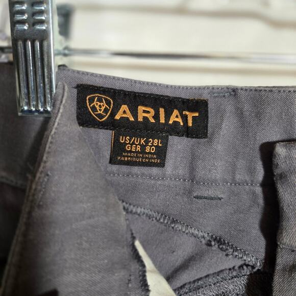 Ariat Equestrian Ankle Breeches Horse Riding Cropped Pants Stretch US 28L G80er - Picture 2 of 14